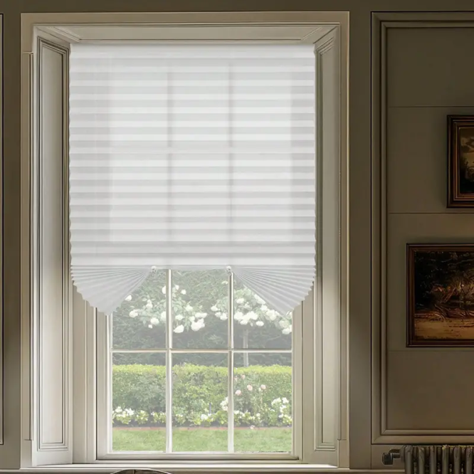 Easy-Install Cordless Pleated Shade Curtain - No Drill, Clip-On Design for Windows & Doors, for Home, Nursery, - Image 3