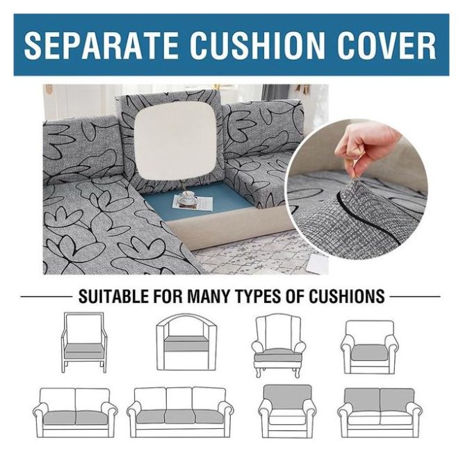 Modern Printed Sofa Cushion Cover Livingroom Funiture Protector Spandex Elastic Removable Lshape Corner Armchair Couch Slipcover - Image 7