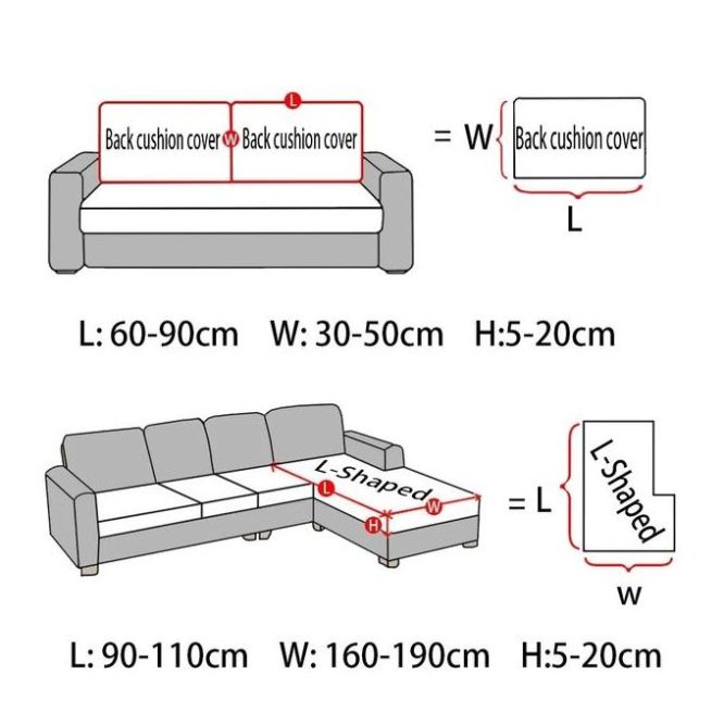 Modern Printed Sofa Cushion Cover Livingroom Funiture Protector Spandex Elastic Removable Lshape Corner Armchair Couch Slipcover - Image 5