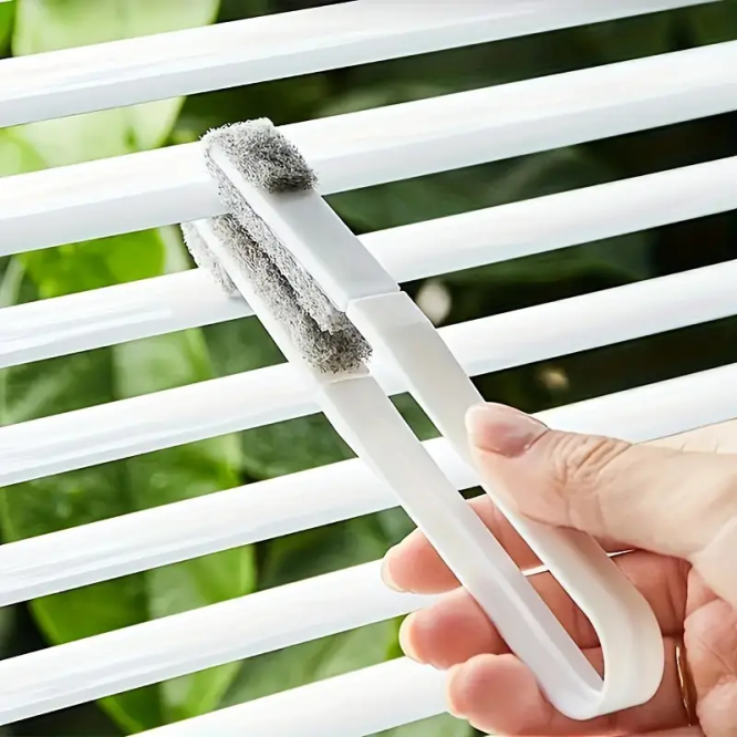 1 Set, Venetian Blind Dust Remover Clip Cleaning Brush, Air Conditioner Vent Narrow Gap Cleaning Tool, Reusable