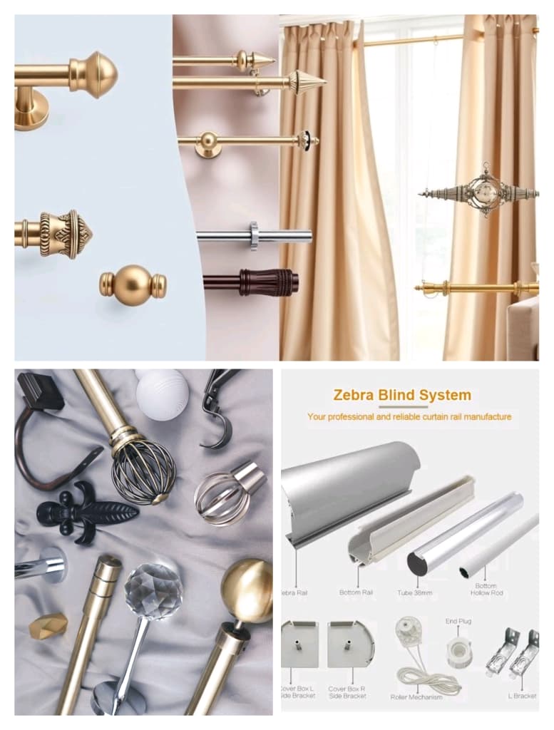 Sun-Pilot Day and Night Rail & Curtain Pipe System